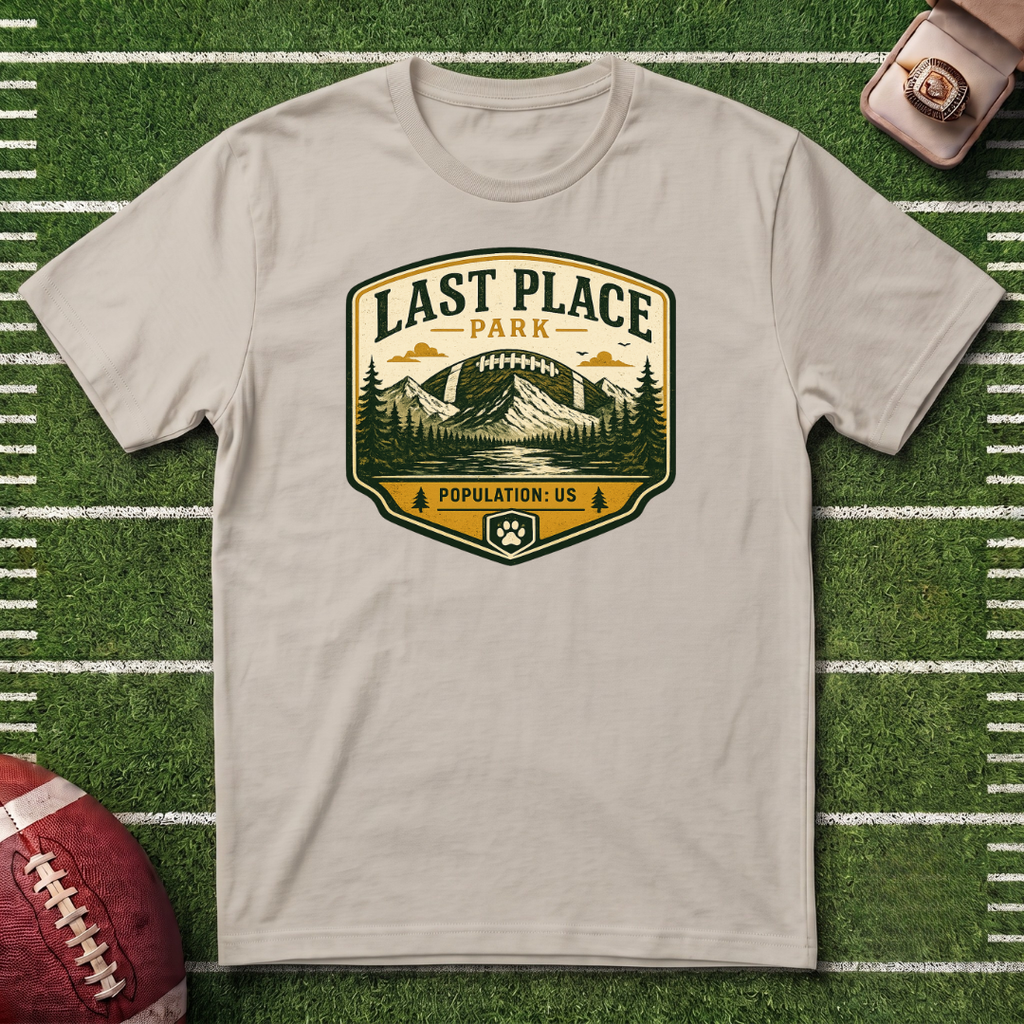 Last Place Park Fantasy Football T-Shirt — Retro Outdoor Adventure Graphic Tee