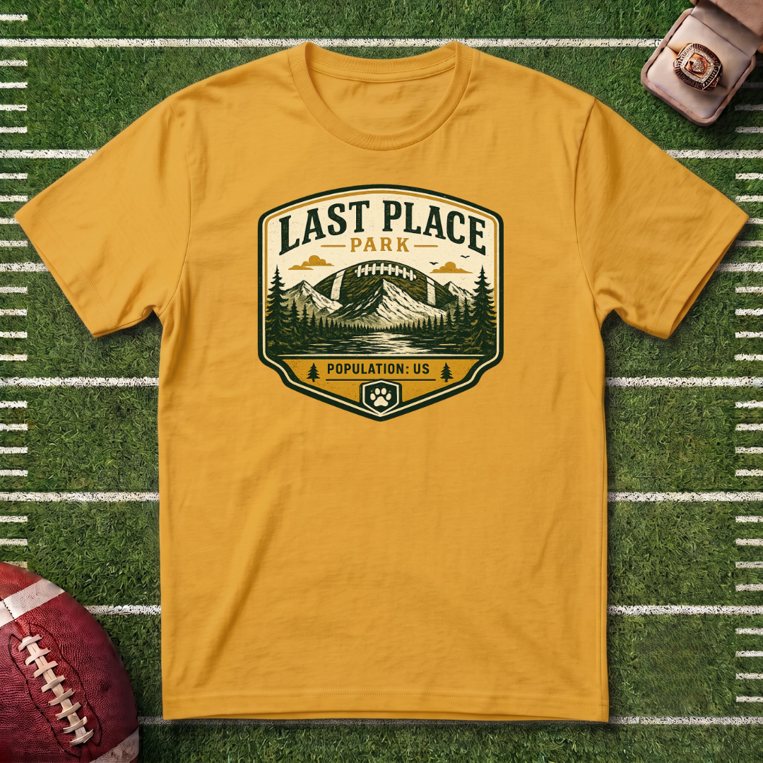 Last Place Park Fantasy Football T-Shirt — Retro Outdoor Adventure Graphic Tee