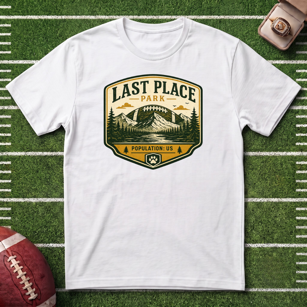 Last Place Park Fantasy Football T-Shirt — Retro Outdoor Adventure Graphic Tee