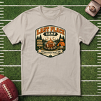 Last Place Camp Fantasy Football T-Shirt — Funny Camping Graphic Tee with Campfire
