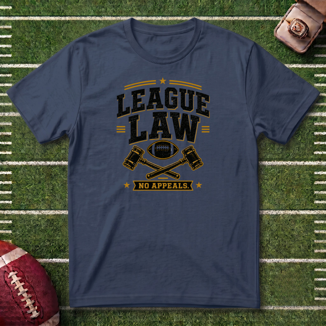League Law T-Shirt –  Fantasy Football Commissioner Tee