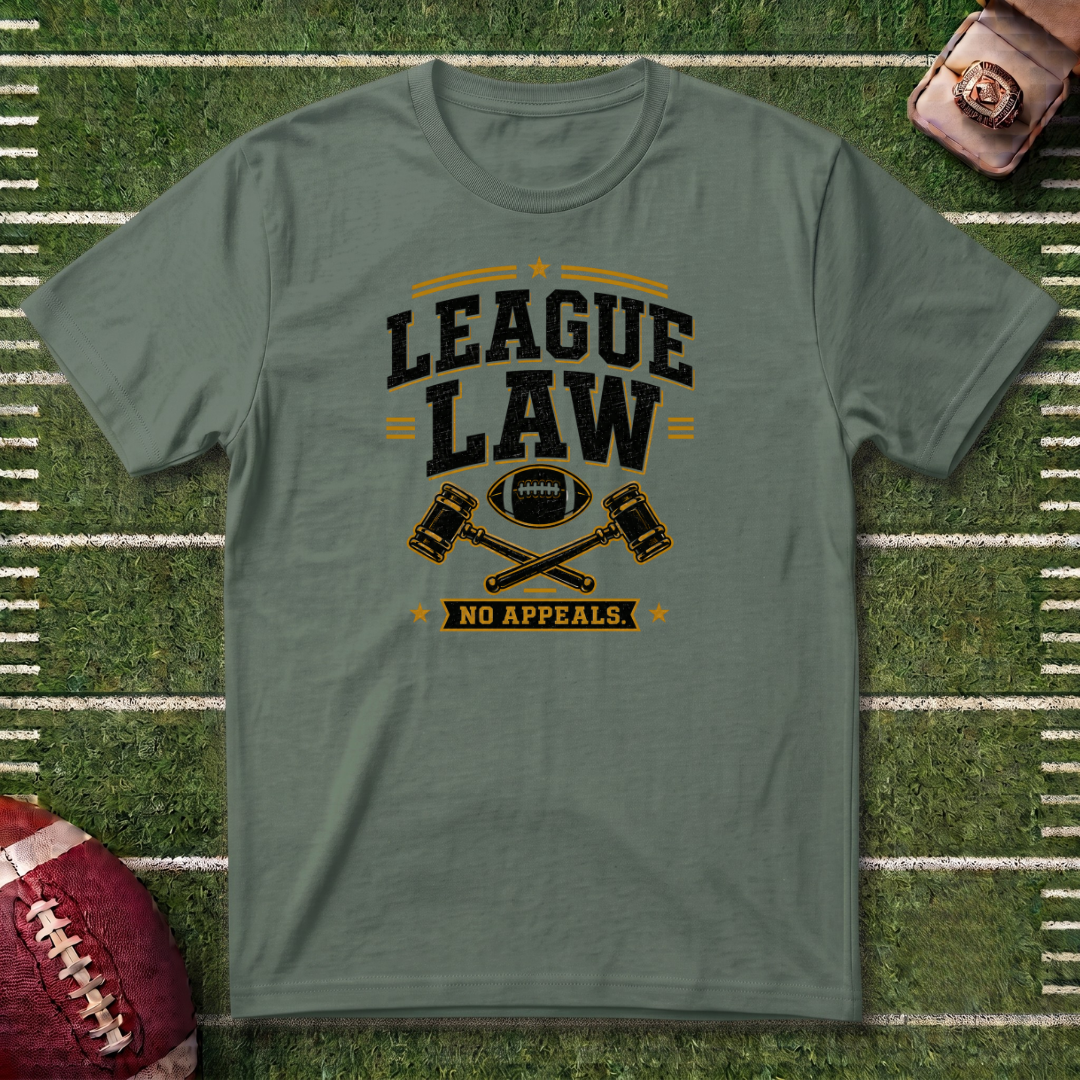 League Law T-Shirt –  Fantasy Football Commissioner Tee