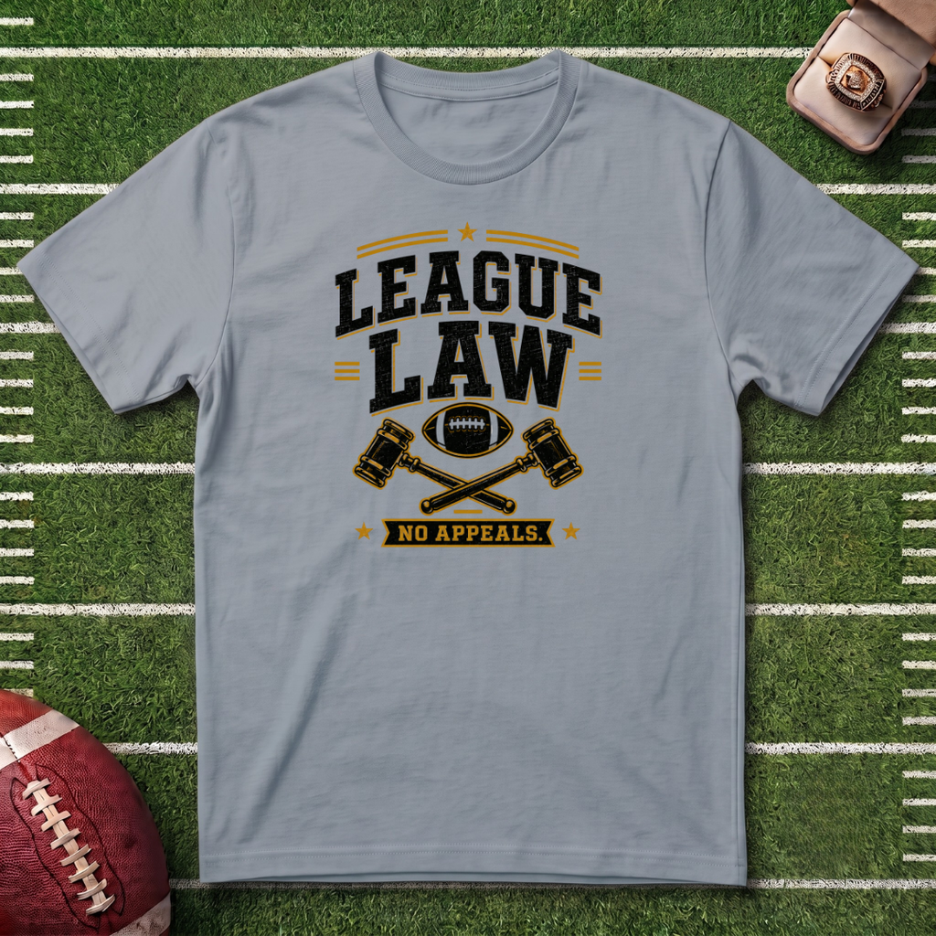 League Law T-Shirt –  Fantasy Football Commissioner Tee