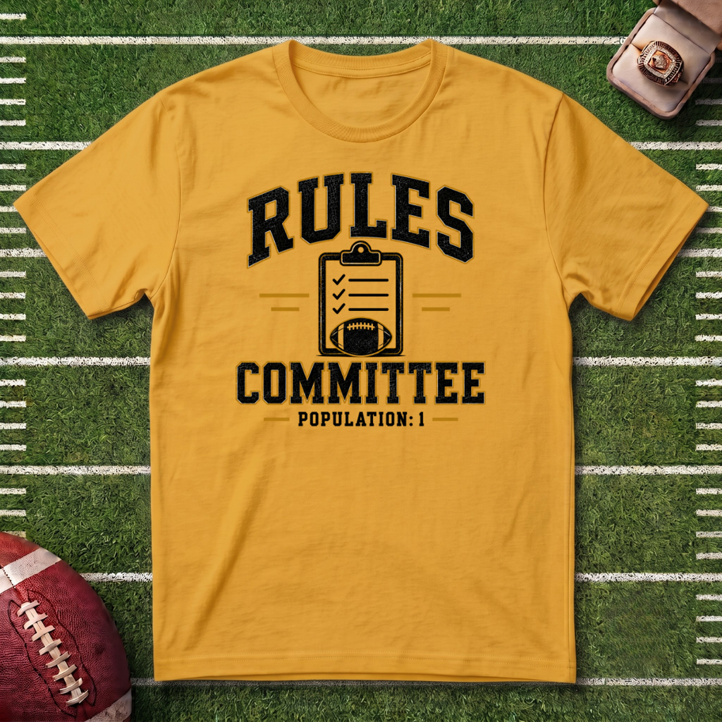 Rules Committee T-Shirt — Funny Fantasy Football /Commissioner Graphic Tee