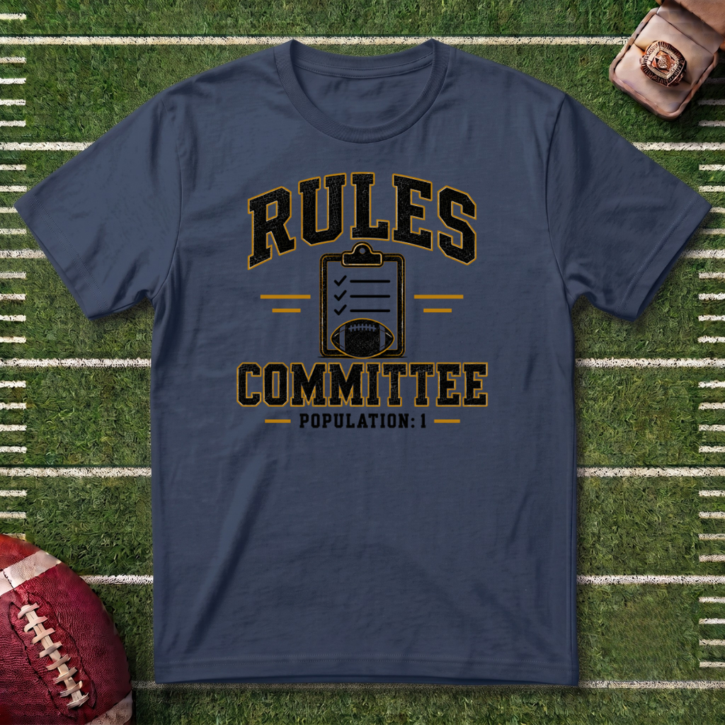 Rules Committee T-Shirt — Funny Fantasy Football /Commissioner Graphic Tee