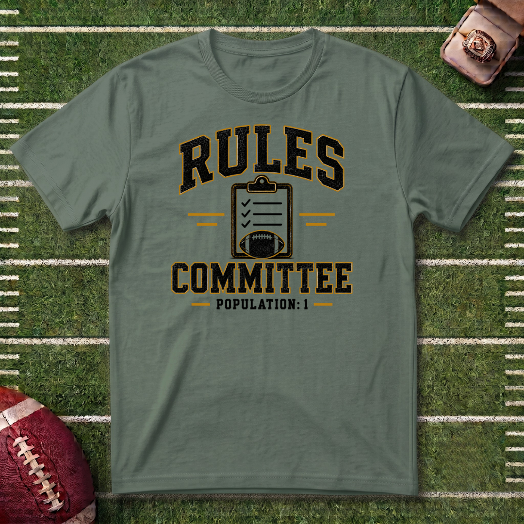 Rules Committee T-Shirt — Funny Fantasy Football /Commissioner Graphic Tee