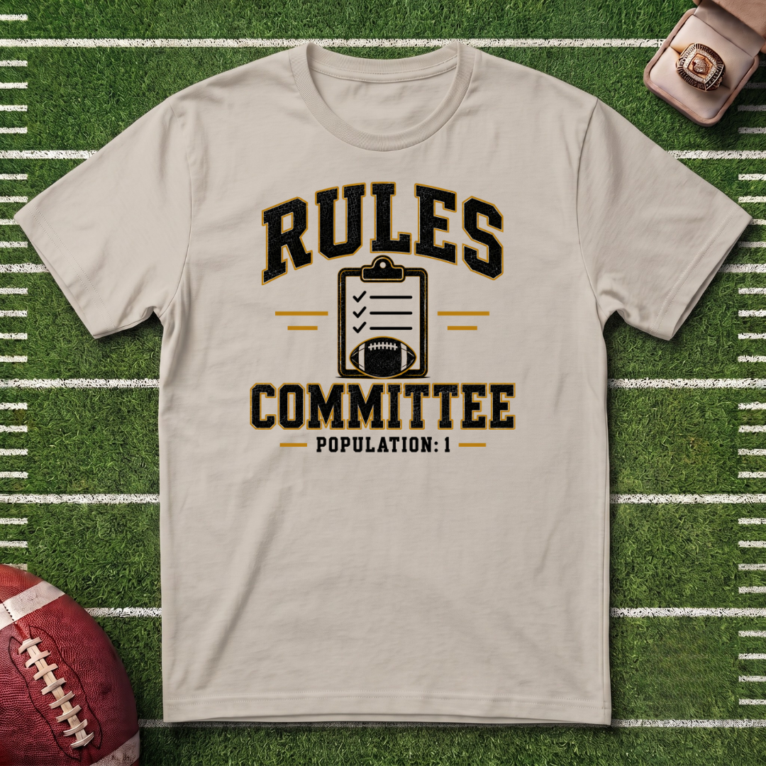 Rules Committee T-Shirt — Funny Fantasy Football /Commissioner Graphic Tee