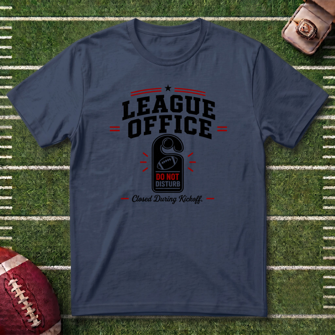 League Office Fantasy Football T‑Shirt — Commissioner Vintage Locker Room Tee