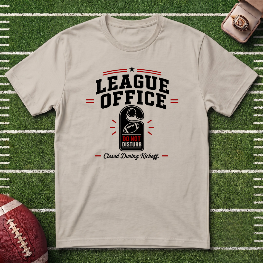 League Office Fantasy Football T‑Shirt — Commissioner Vintage Locker Room Tee