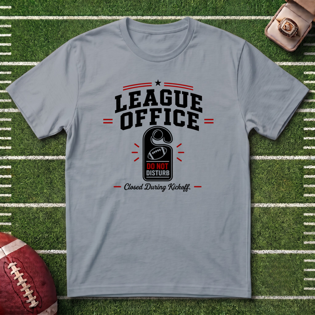 League Office Fantasy Football T‑Shirt — Commissioner Vintage Locker Room Tee