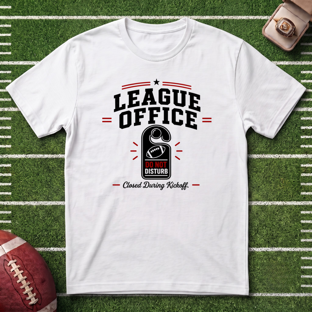 League Office Fantasy Football T‑Shirt — Commissioner Vintage Locker Room Tee