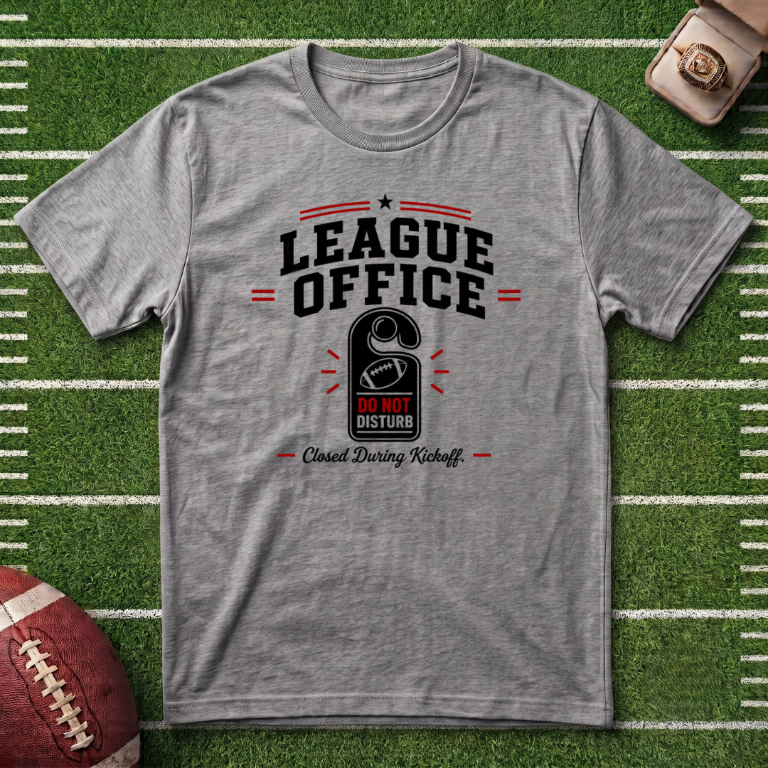 League Office Fantasy Football T‑Shirt — Commissioner Vintage Locker Room Tee