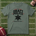 Draft Police Fantasy Football T-Shirt — Funny Commissioner Humor Tee
