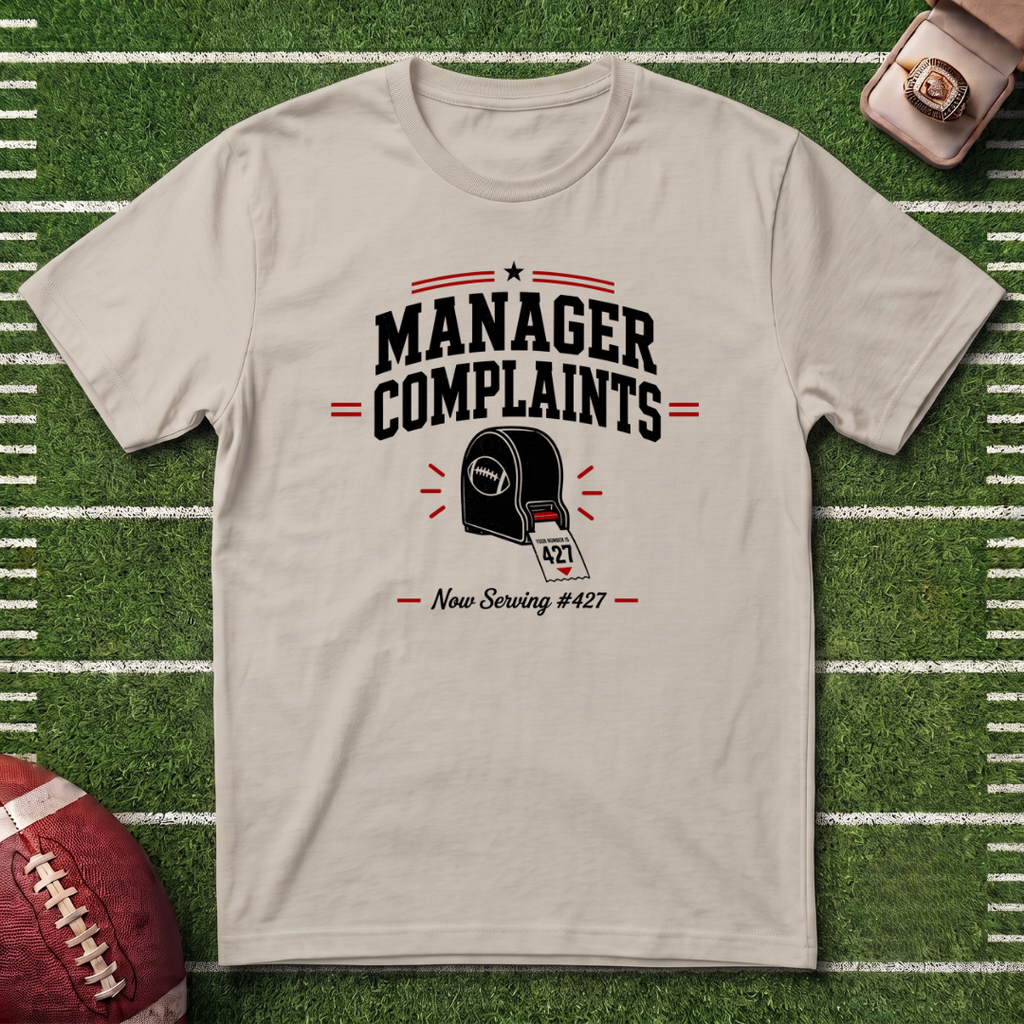 Manager Complaints Commissioner T-Shirt - Fantasy Football