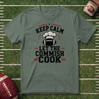 Keep Calm Let the Commish Cook - Commissioner T-Shirt - Fantasy Football