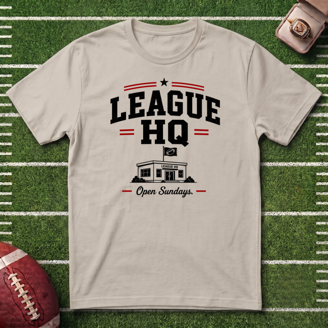 League HQ Commissioner T-Shirt — Vintage Fantasy Football Sports Tee