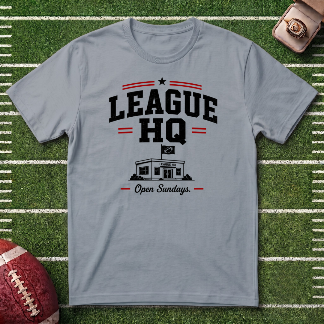 League HQ Commissioner T-Shirt — Vintage Fantasy Football Sports Tee