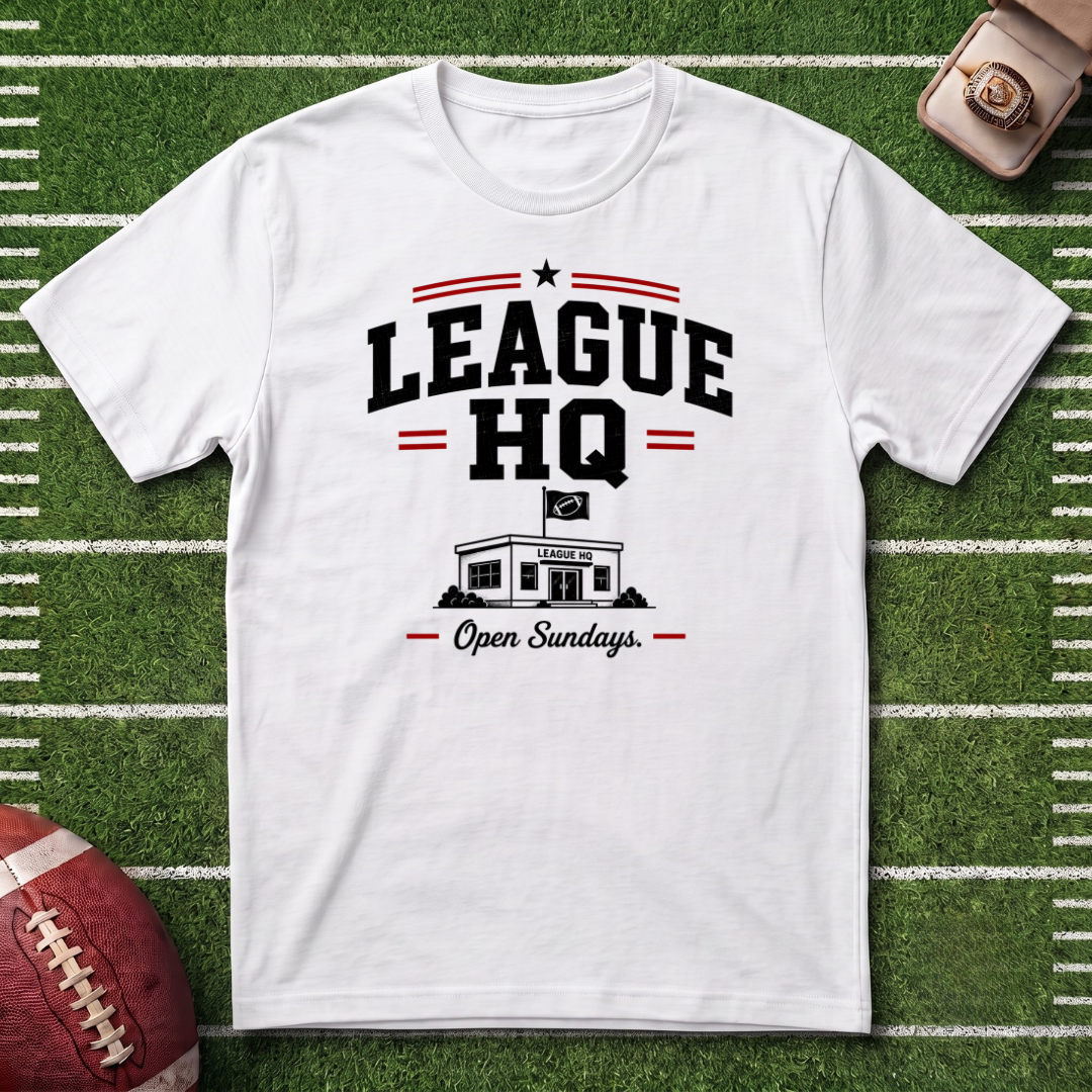 League HQ Commissioner T-Shirt — Vintage Fantasy Football Sports Tee