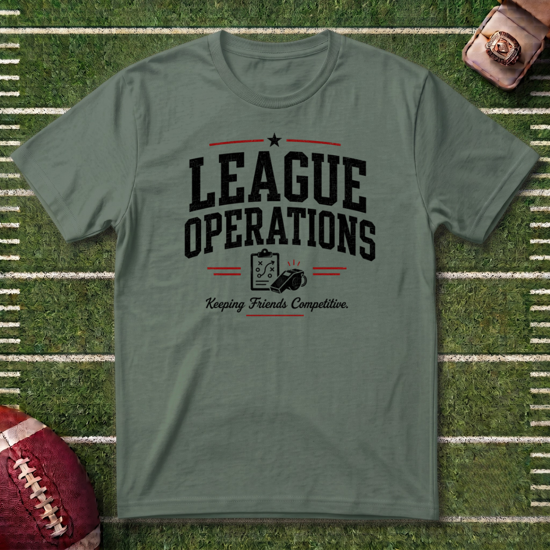 League Operations Commissioner T‑Shirt — Fantasy Football Vintage Sports Tee