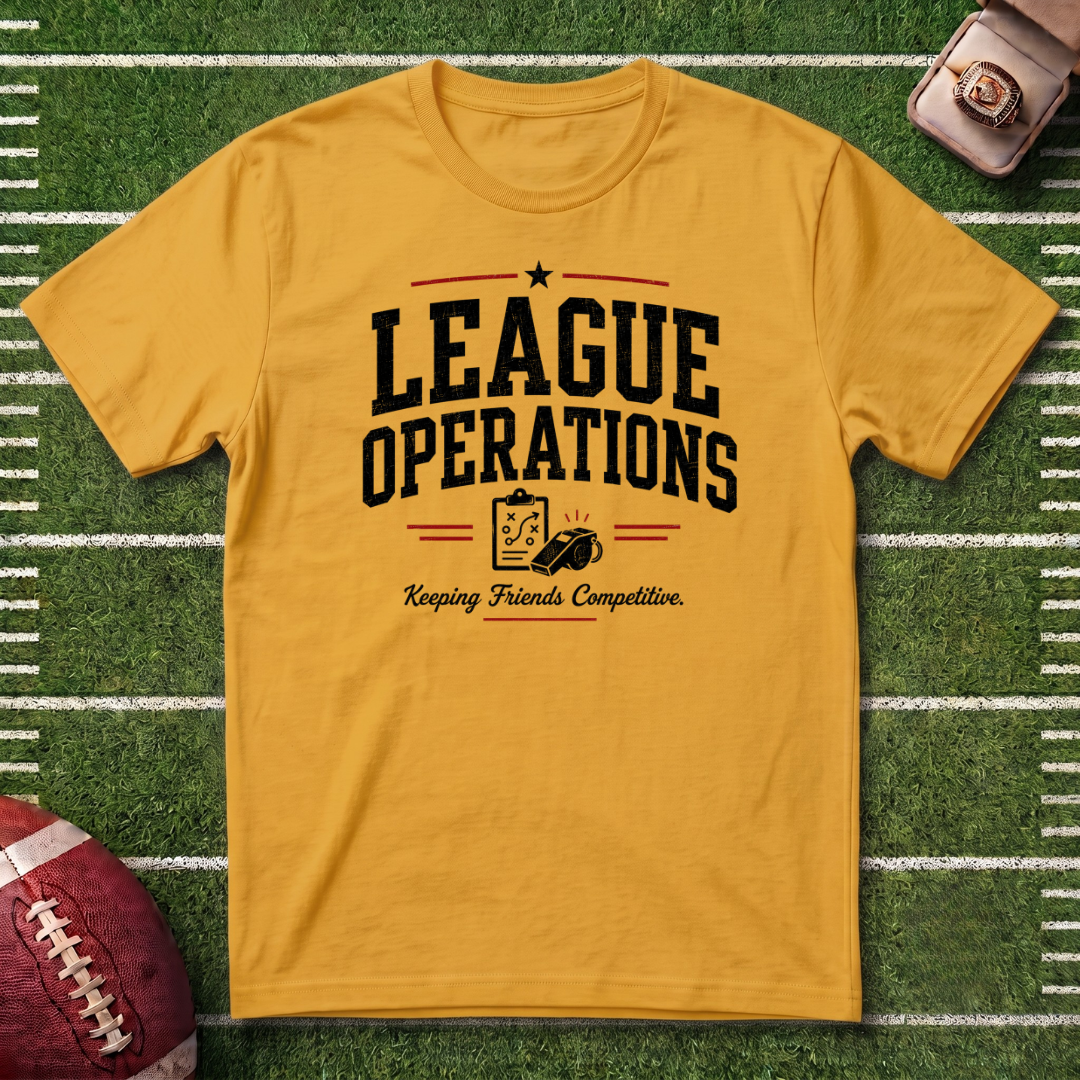 League Operations Commissioner T‑Shirt — Fantasy Football Vintage Sports Tee