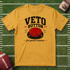 Veto Button Fantasy Football Commissioner T-Shirt — Funny Fantasy Football Tee