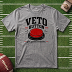 Veto Button Fantasy Football Commissioner T-Shirt — Funny Fantasy Football Tee